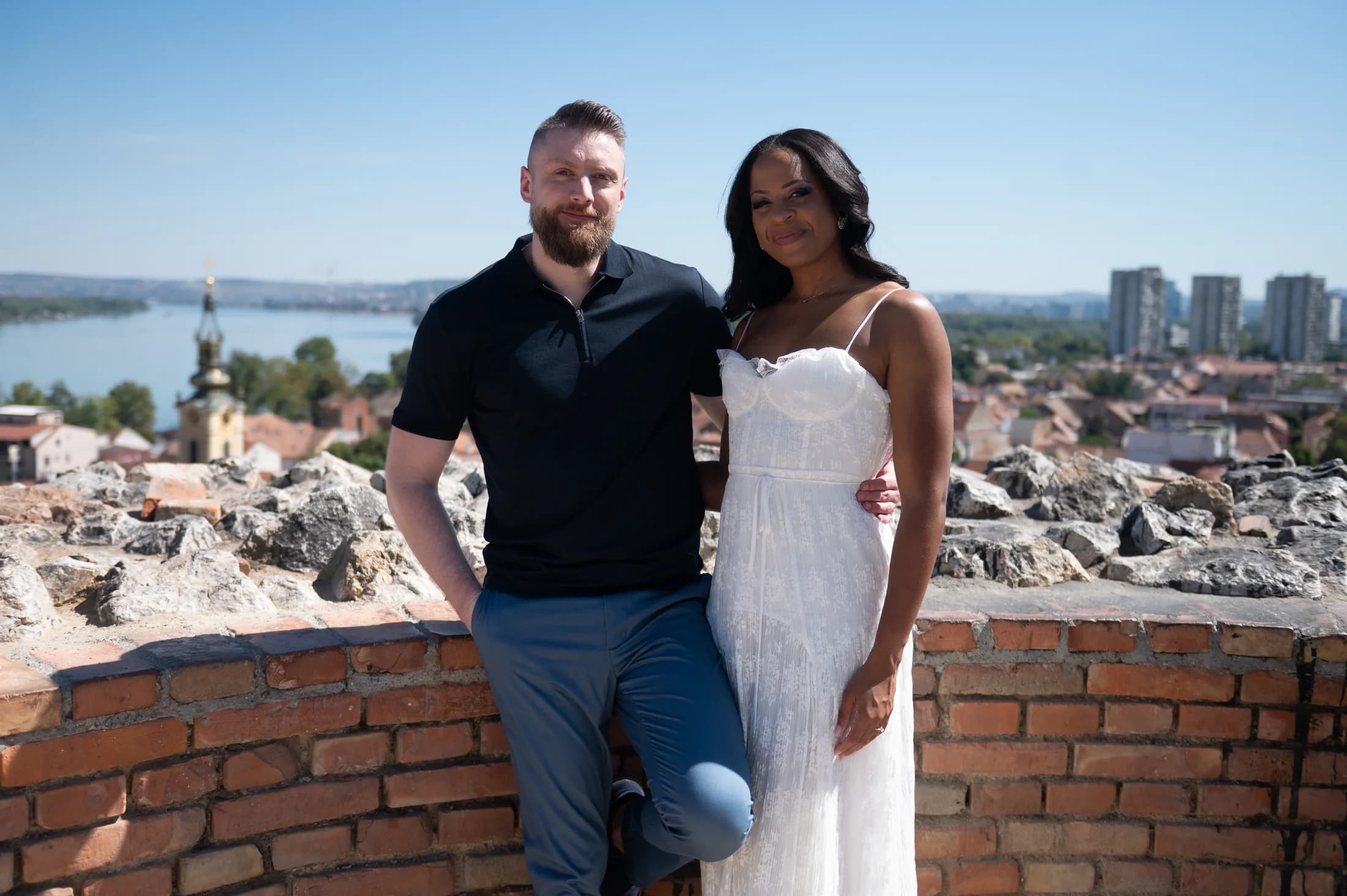 An embrace in Belgrade
